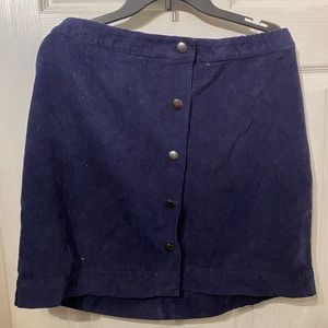 Old navy blue corduroy skirt